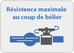 Résistance maximale au coup de bélier