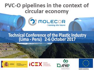 Molecor collaborates in the Technical Conference of the Plastic Industry (Lima - Peru)