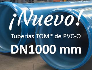 Molecor amplía su gama de Tuberías de PVC Orientado con el lanzamiento de la tubería TOM® de 1000 mm de diámetro